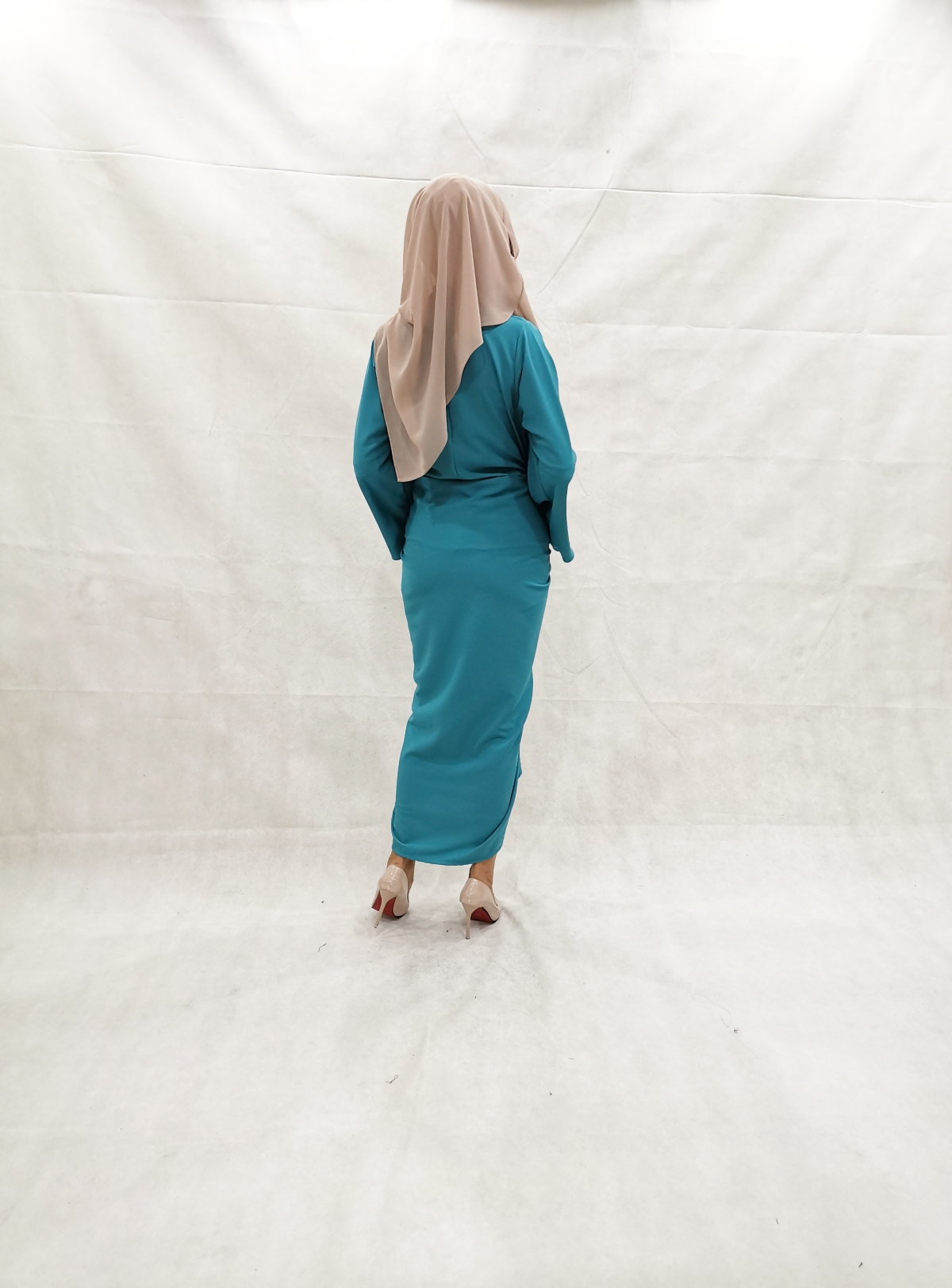SW5231 PLAIN KNOT DRESS GREEN